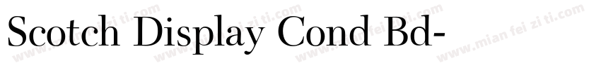 Scotch Display Cond Bd字体转换